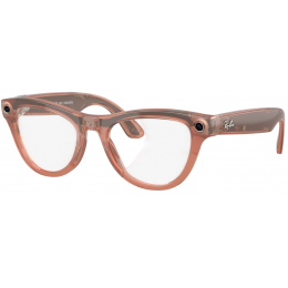 Умные очки Ray-Ban Meta* Skyler Gen 2 Shiny Peach, Фотохромные линзы Clear to Brown Transitions (RW4014)